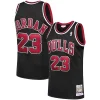 Elegante Lussuoso Michael Jordan Chicago Bulls 1997/98 Hardwood Classics Authentic Jersey Black/Scarlet/White per i Fan Veri
