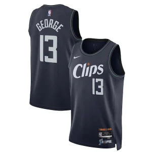 Gorgeous Classico Elegante Paul George LA Clippers Nike Unisex 2023/24 Swingman Jersey Navy City Edition per i Fan Veri