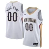 Versatile Magnifico New Orleans Pelicans Nike Unisex Swingman Custom Jersey White Association Edition per i Fan Veri