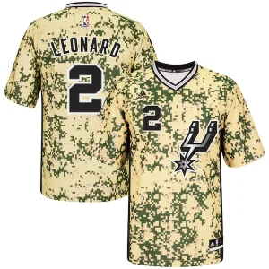 Stupendo Carino Cool Kawhi Leonard San Antonio Spurs adidas Pride Replica Jersey Camo per i Fan Veri