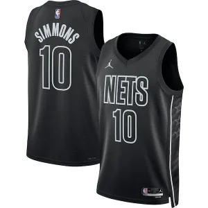 Prestigioso Ben Simmons Brooklyn Nets Jordan Brand Unisex Swingman Jersey Statement Edition Black per i Fan Veri