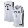 Duraturo Prestigioso Sofisticato Victor Wembanyama San Antonio Spurs Nike Youth Swingman Jersey Association Edition White per i Fan Veri