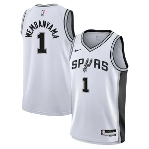 Duraturo Prestigioso Sofisticato Victor Wembanyama San Antonio Spurs Nike Youth Swingman Jersey Association Edition White per i Fan Veri