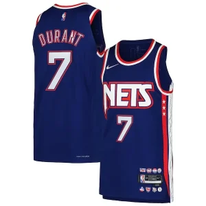 Moderno Duraturo Kevin Durant Brooklyn Nets Nike Authentic Player Jersey City Edition Blue per i Fan Veri